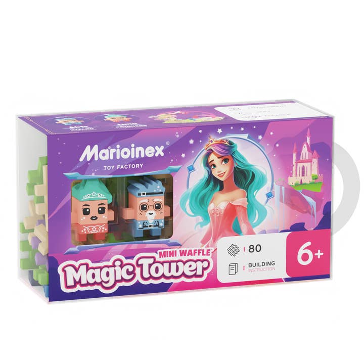 Marioinex Mini Waffle City Assortment - 80 PCS for wholesale by Toysmith