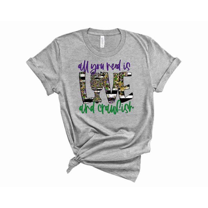All you need is love and crawfish - Graphic Tee for wholesale by Jasie Blanks