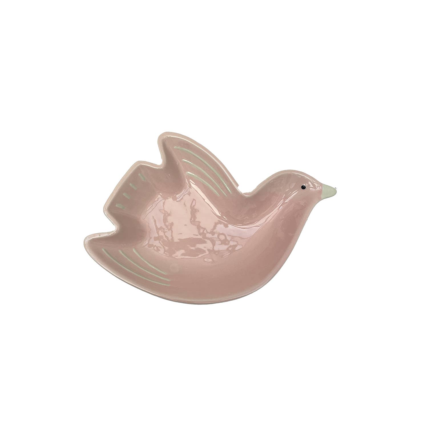 Opjet Paris - Vente Plats - Coupelle cuicui oiseau rose pm L16,2 P11 H3cm
