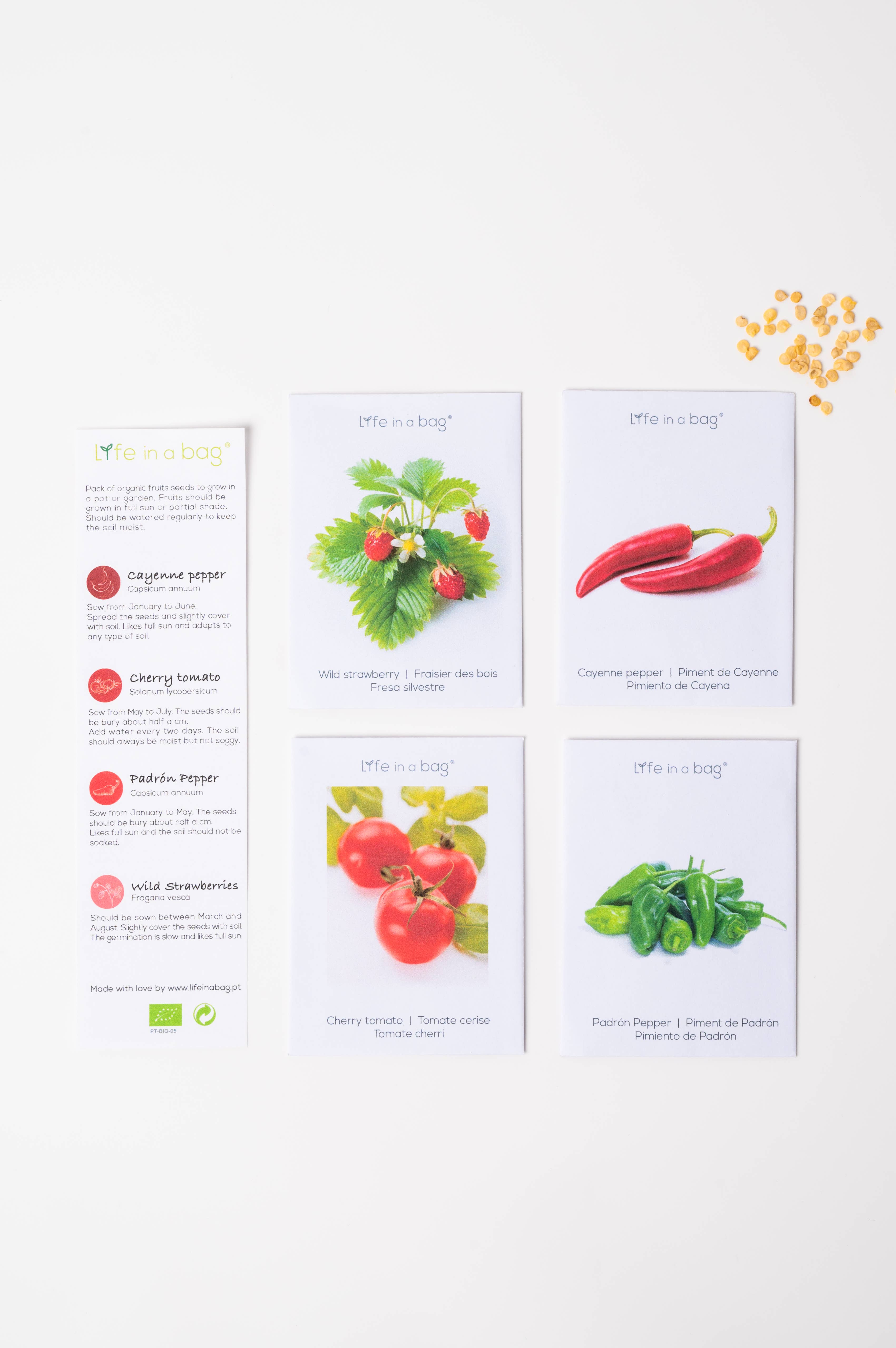 Life in a bag - Wholesale Plant Seeds - Pack of 4 Fruit Seed Packets2