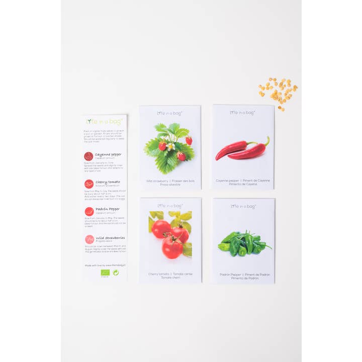 Life in a bag - Wholesale Plant Seeds - Pack of 4 Fruit Seed Packets2