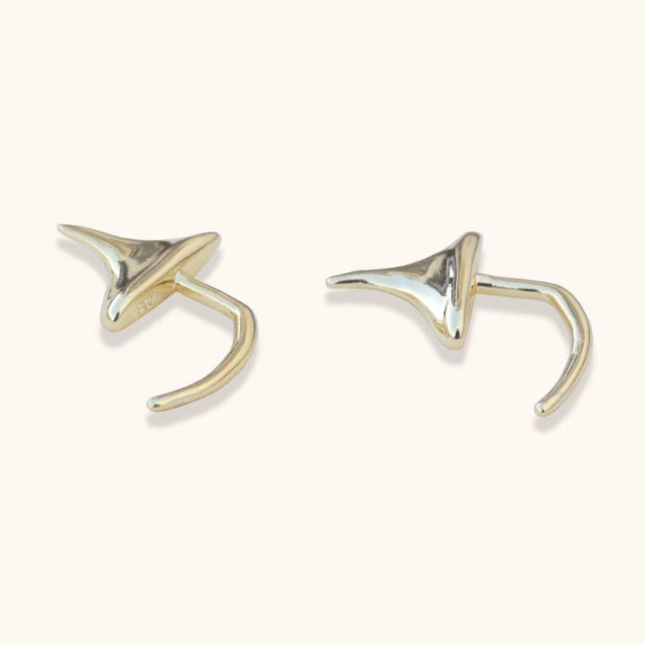 Adonis Rose Thorn Earrings Large for wholesale by Rahya Jewelry Design