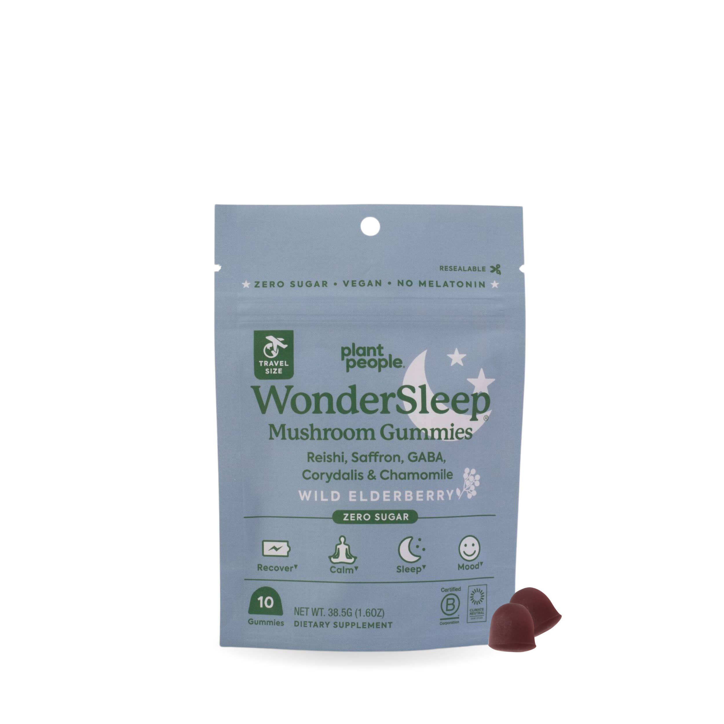 Plant People - Wholesale Oral Supplement/Vitamin - Grab-n-Go Size: WonderSleep Mushroom Gummies