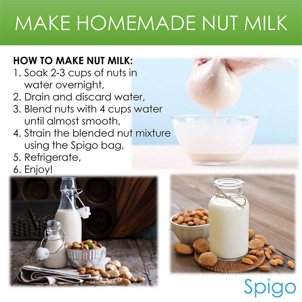 ShopBobbys - Vente Sacs de course/à provisions - Sacs à fruits et légumes en maille réutilisables et lavables Spigo, 5 unités, 12 x 14 pouces5