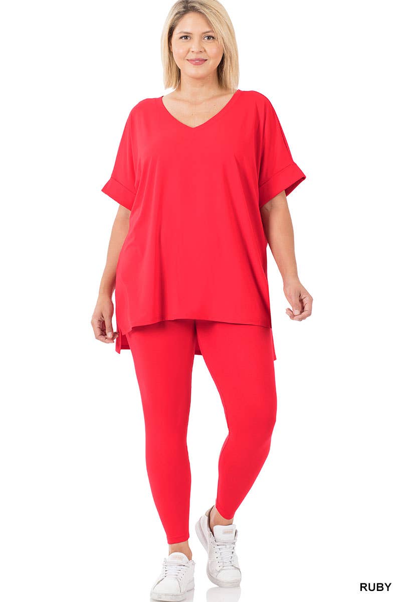 42POPS - Wholesale Lounge Set - Women's - `.Plus Microfiber Lounge Wear 2 Pc Set50