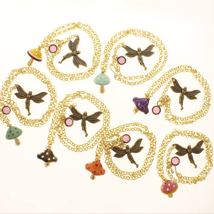 Collier Fée Champignon, fabriqué aux États-Unis, chacun pour la vente par HHH Designs