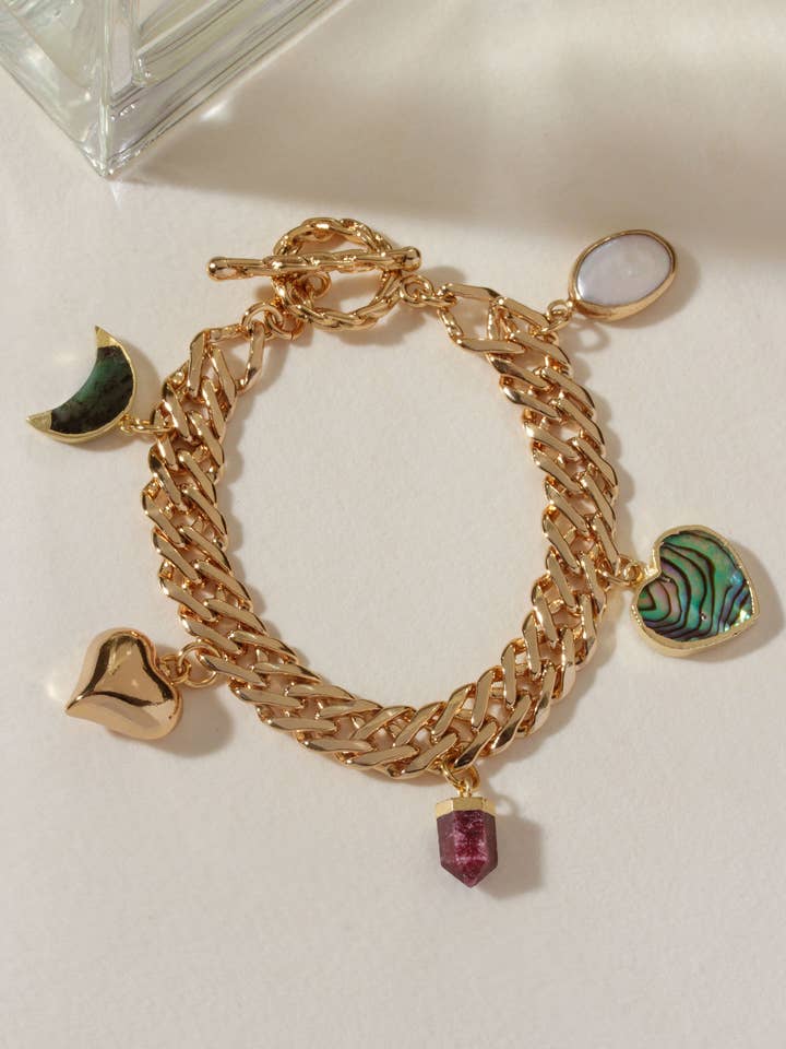 Earth's Heartbeat Charm Armband voor wholesale door Luna Norte