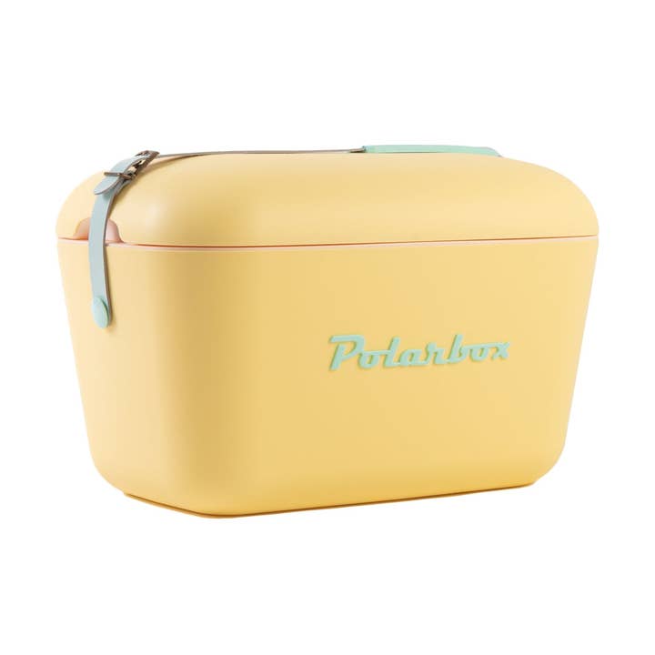 Polarbox 20L Retro Coolbox - Yellow Cyan Pop for wholesale by Polarbox UK