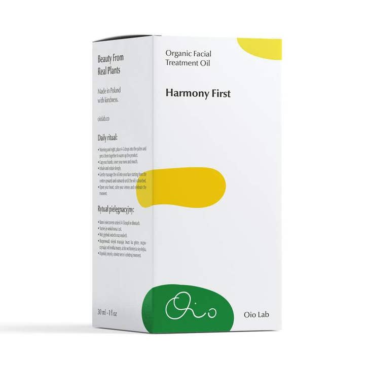 Oio Lab – wholesale Facial oil – HARMONY FIRST. Organic Facial Treatment Oil 30ml0