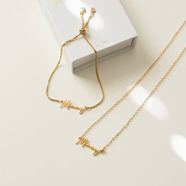 Bracciale Mamma in Oro 24K per la vendita all'ingrosso da parte di Brenda Grands Jewelry