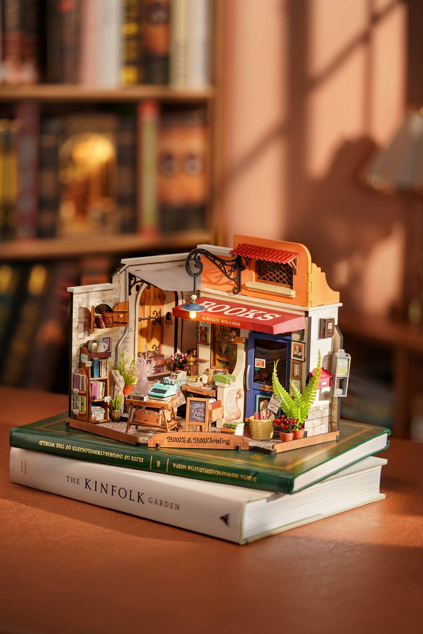Hands Craft - Wholesale DIY Craft Kit - DIY Miniature House Kit: Corner Bookstore6
