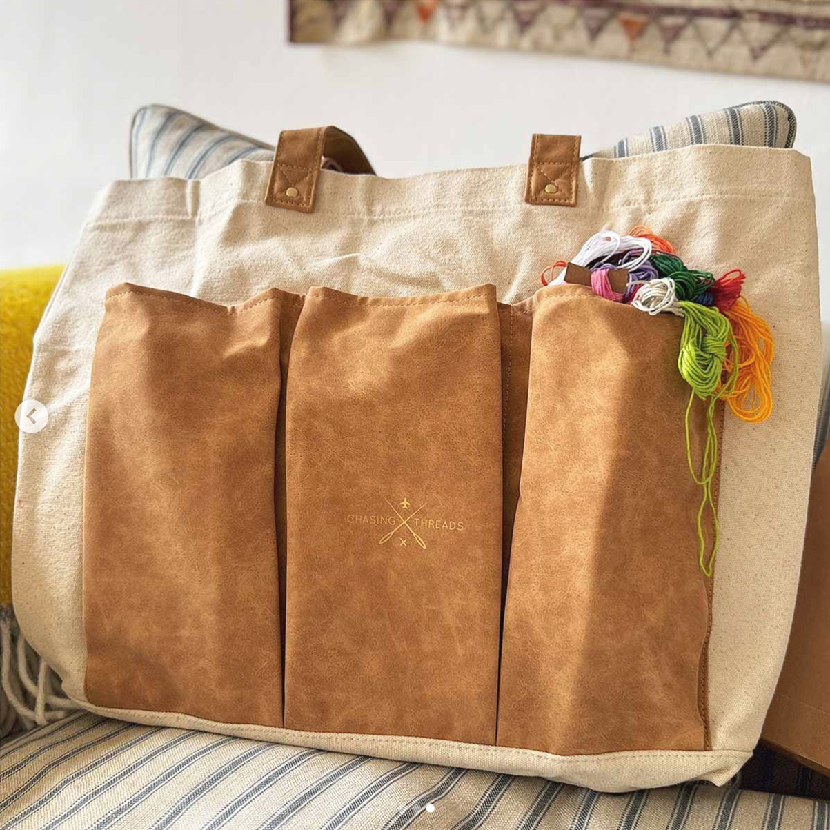 Chasing Threads – wholesale Tote bag – Women's – Stitch Your Craft Tools Tote Bag- Embroidery Kit project bag8