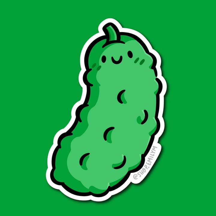 Pickle Sticker for wholesale by Shop Emily M