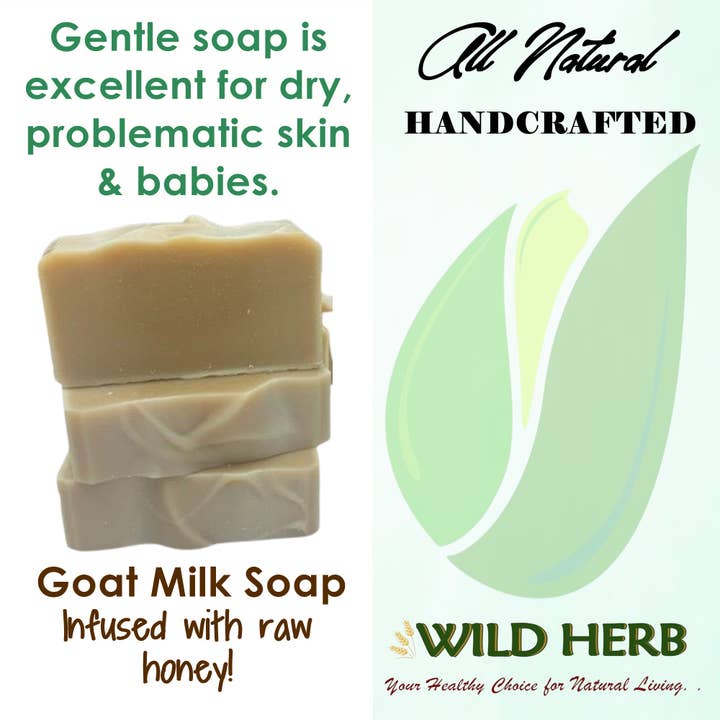 Wild Herb Soap Co - Wholesale Bar Soap - Goat Milk & Honey | Creamy Natural Soap Bar Nut Free Product