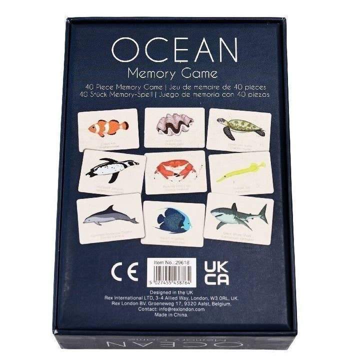 Rex B2B - UK – wholesale Card game – Ocean Memory Game (40 Pieces)3