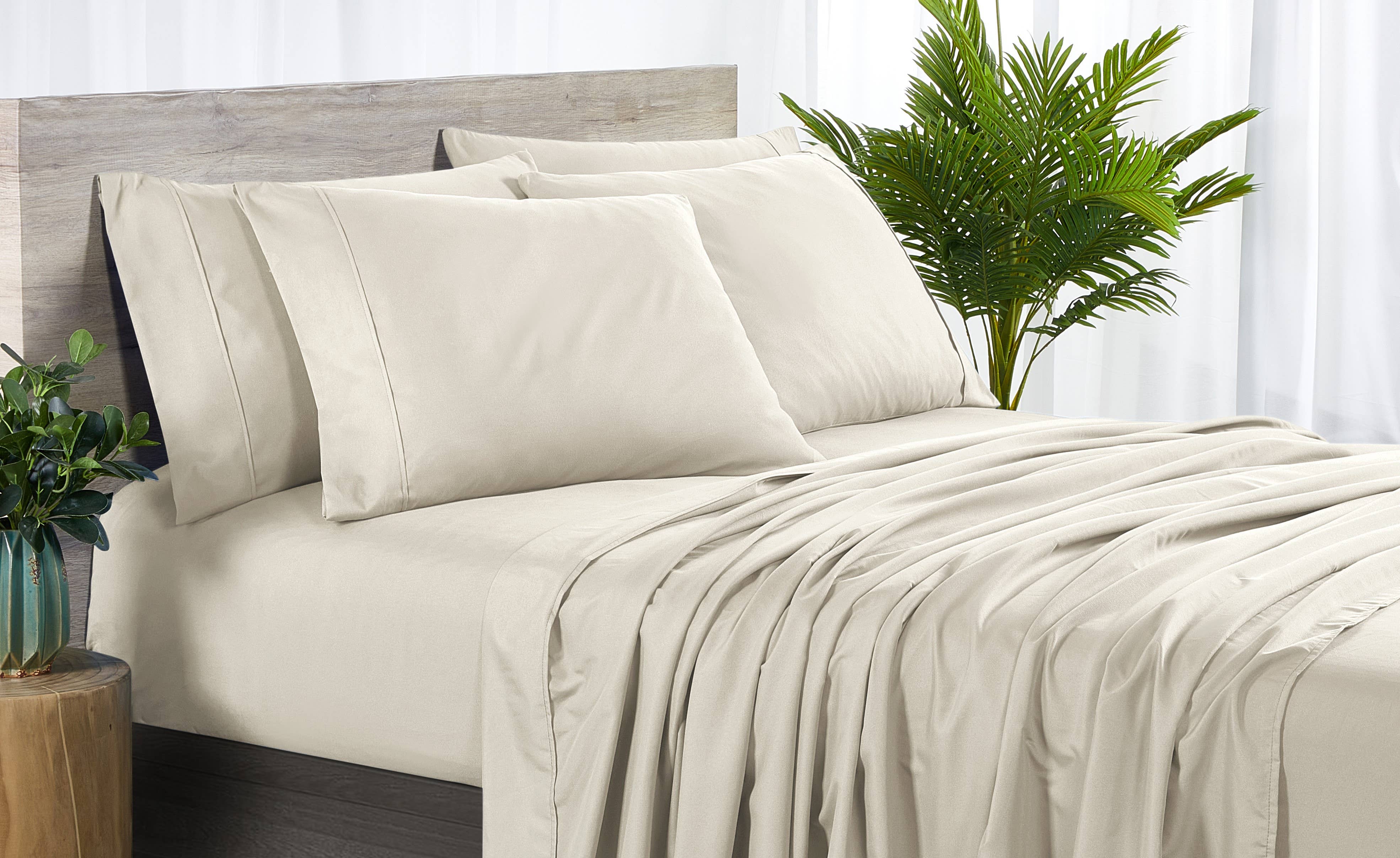 Bed Bath Fashions - Wholesale Sheet Set - Bibb Home 2000 Count 6-Piece Bamboo Sheet Set with Suregrip10