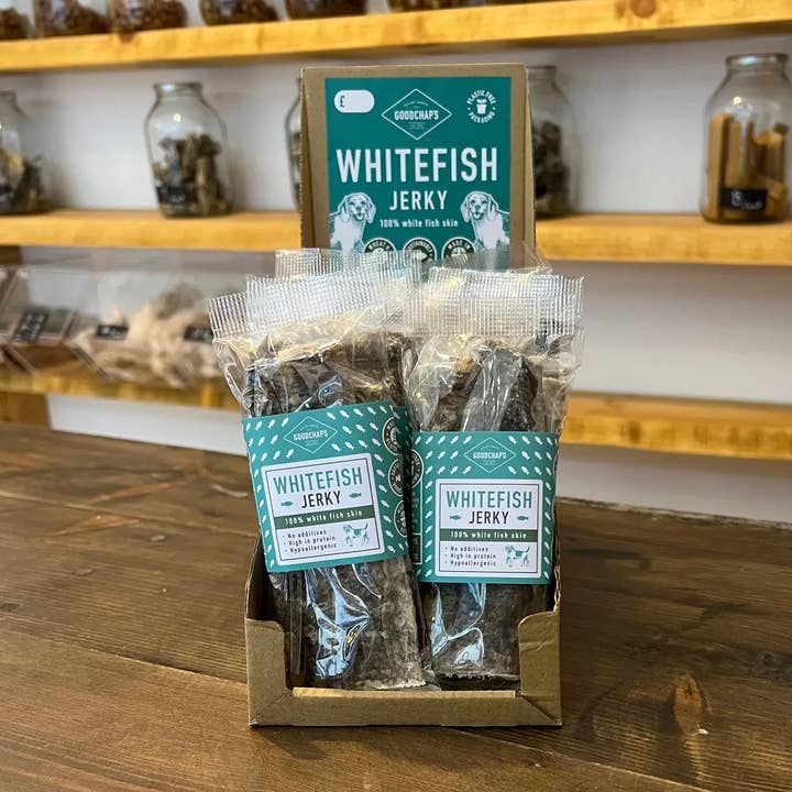 Whitefish Jerky | CDU of 14 Packs for wholesale by Goodchap's