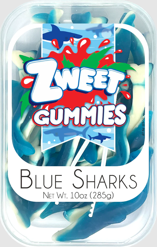 iSweet.ca - Wholesale Gummy - Turkey Zweet Tub Gummy Blue Shark 10 oz0