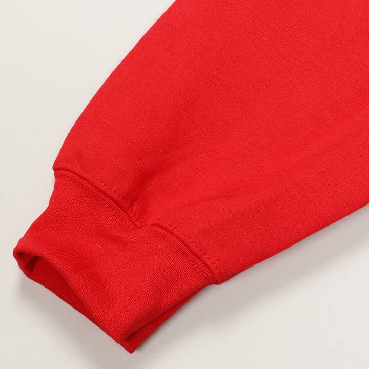 Fashion City - Wholesale Sweatshirt – Women's - Merry Typography Glitter Logo Design Fleece Shirt6