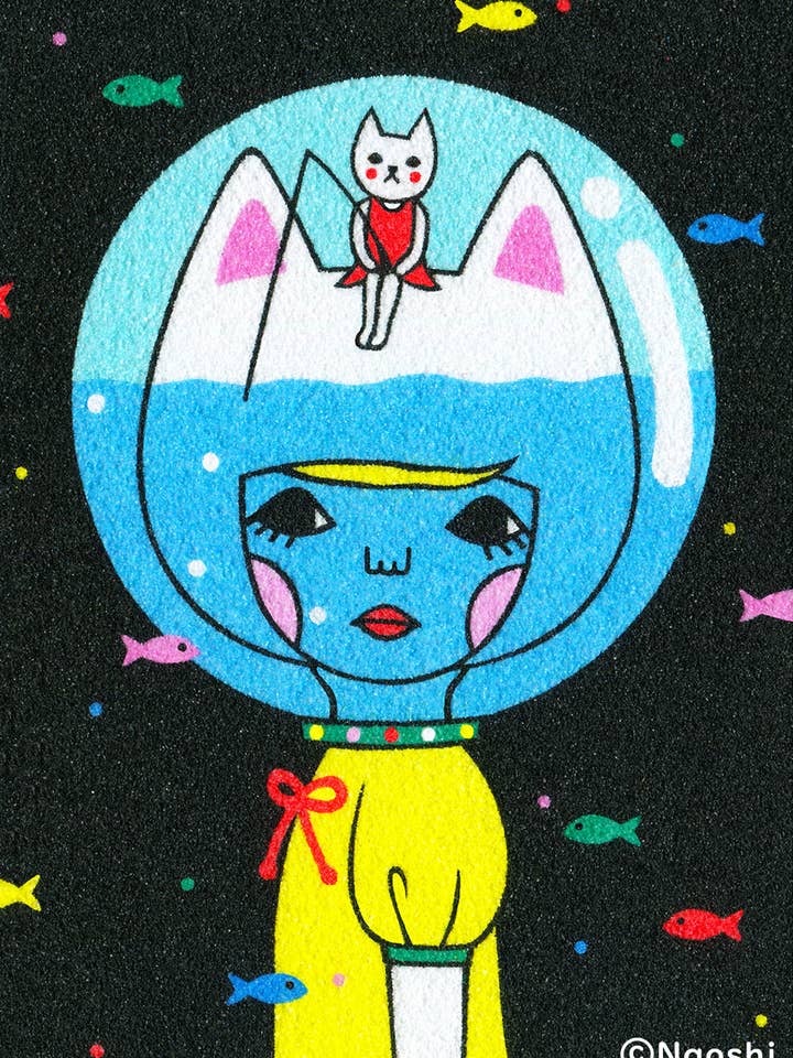 【Impressão de Arte 5x7】Pesca Noturna por atacado de Naoshi