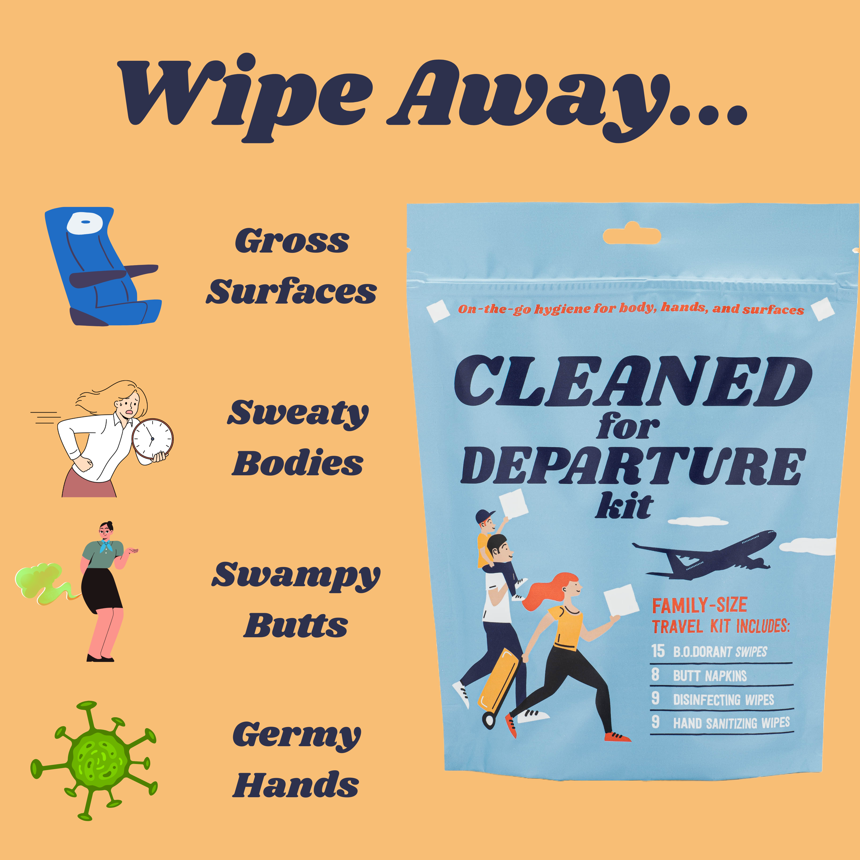 Butt Napkins - Vente Matelas à langer de voyage – bébé - Kit Nettoyage Avant Départ6