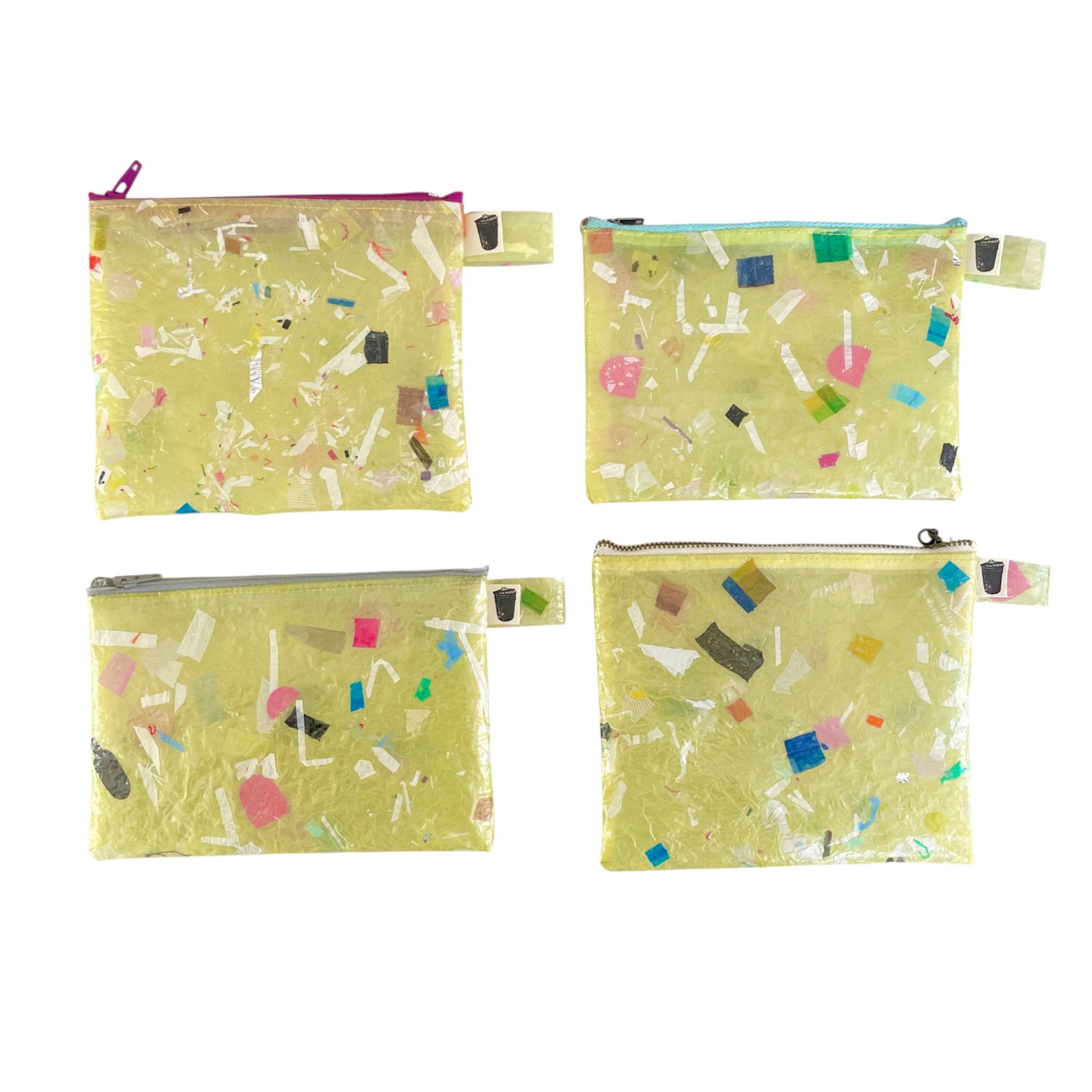 Cool Trash – wholesale Pouch – Unisex – Medium Recycled Plastic Confetti Pouch3