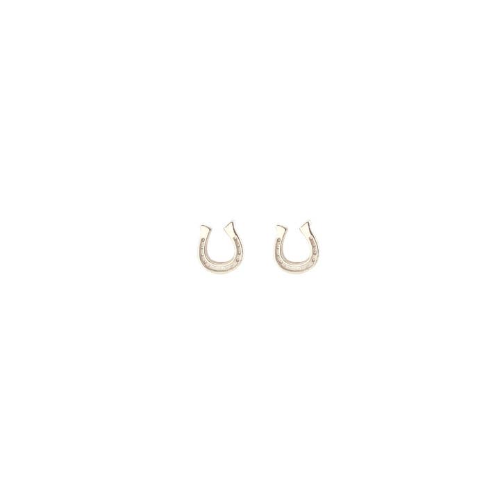 Kris Nations - Wholesale Stud/Post Earrings - Horseshoe Stud Earrings 18K Gold Vermeil | Sterling Silver Nickel Free Hypoallergenic Ships from CA4