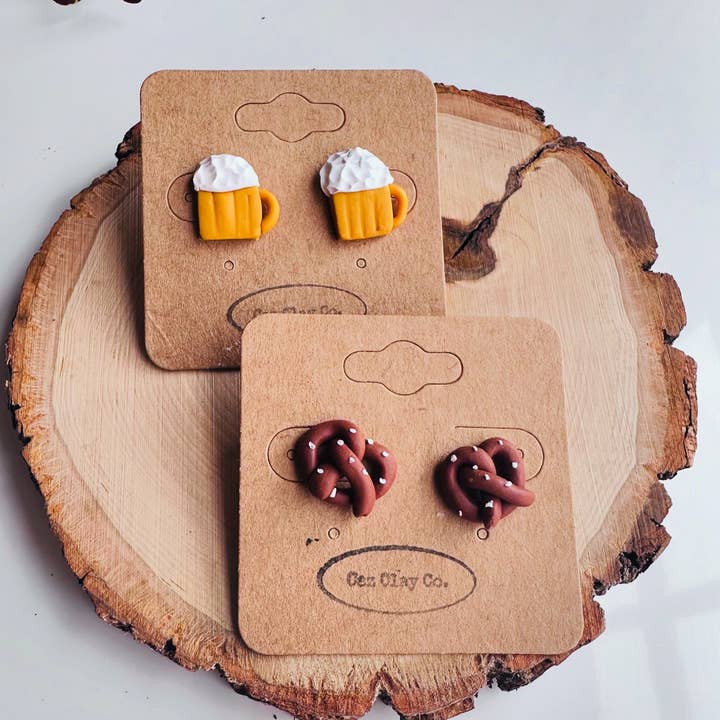 Caz Clay Co - Wholesale Stud/Post Earrings - Oktoberfest 0