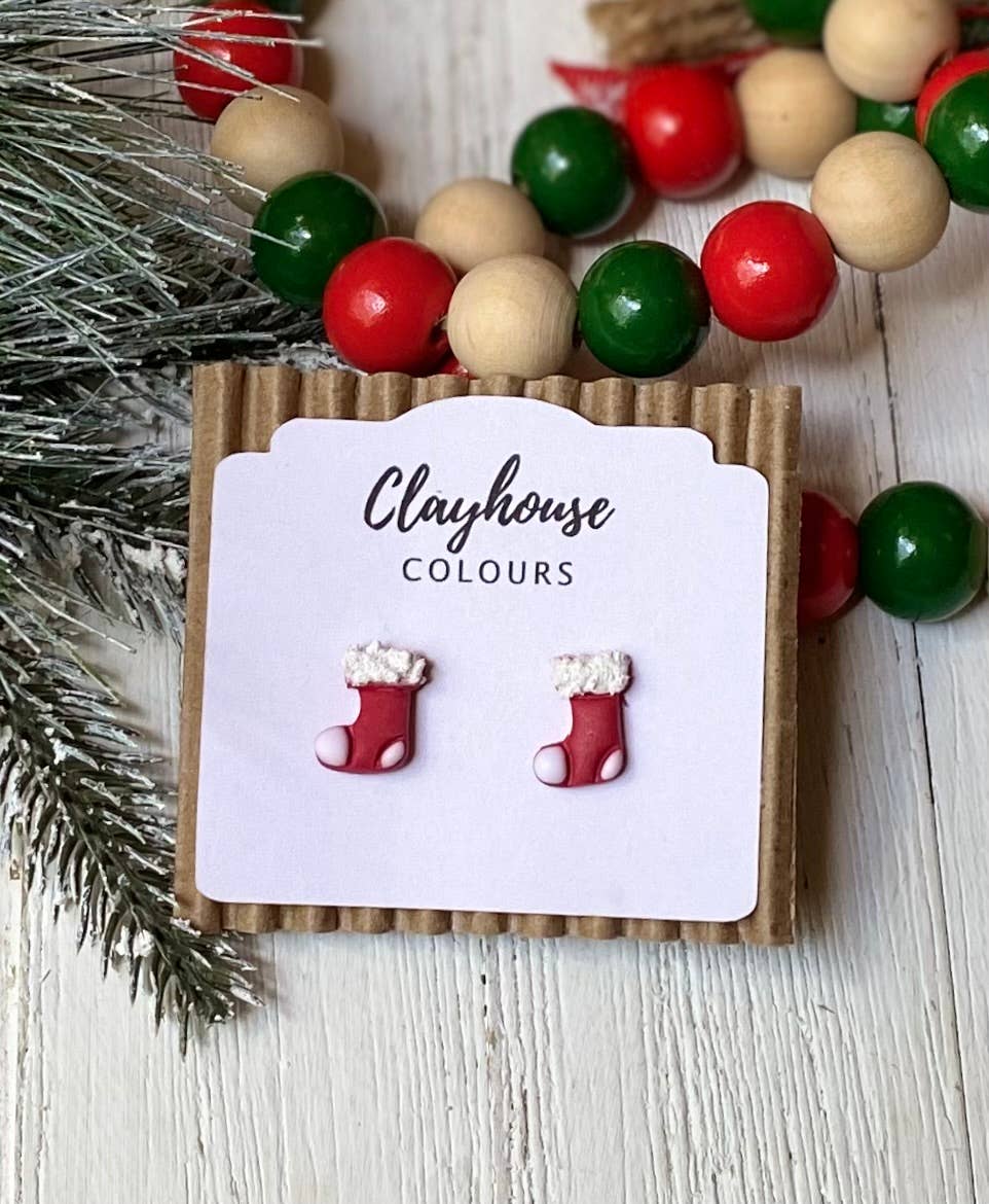 Clayhouse Colours - Wholesale Stud/Post Earrings - Christmas Stud Earrings9