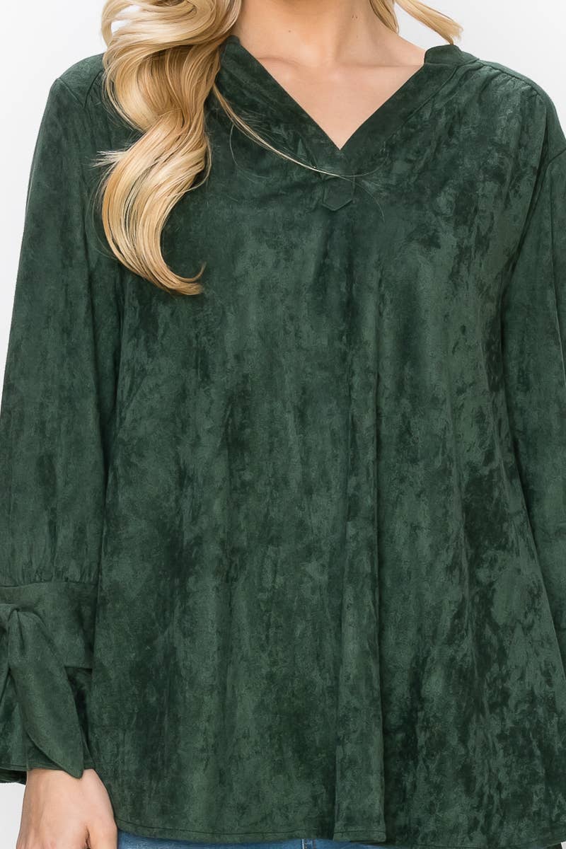 Joh Apparel - Wholesale Blouse - Women's - Abia Stretch Suede Top21