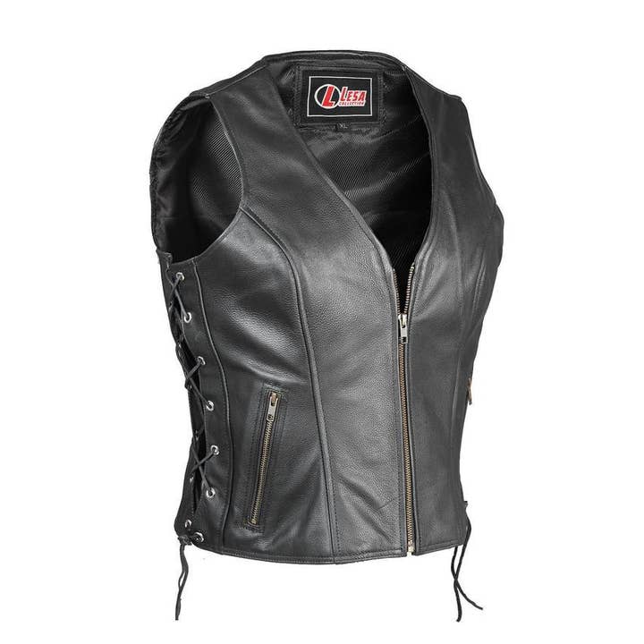 New Womens Ladies Classical Biker Real Cowhide Leather Waist for wholesale by Lesa collection