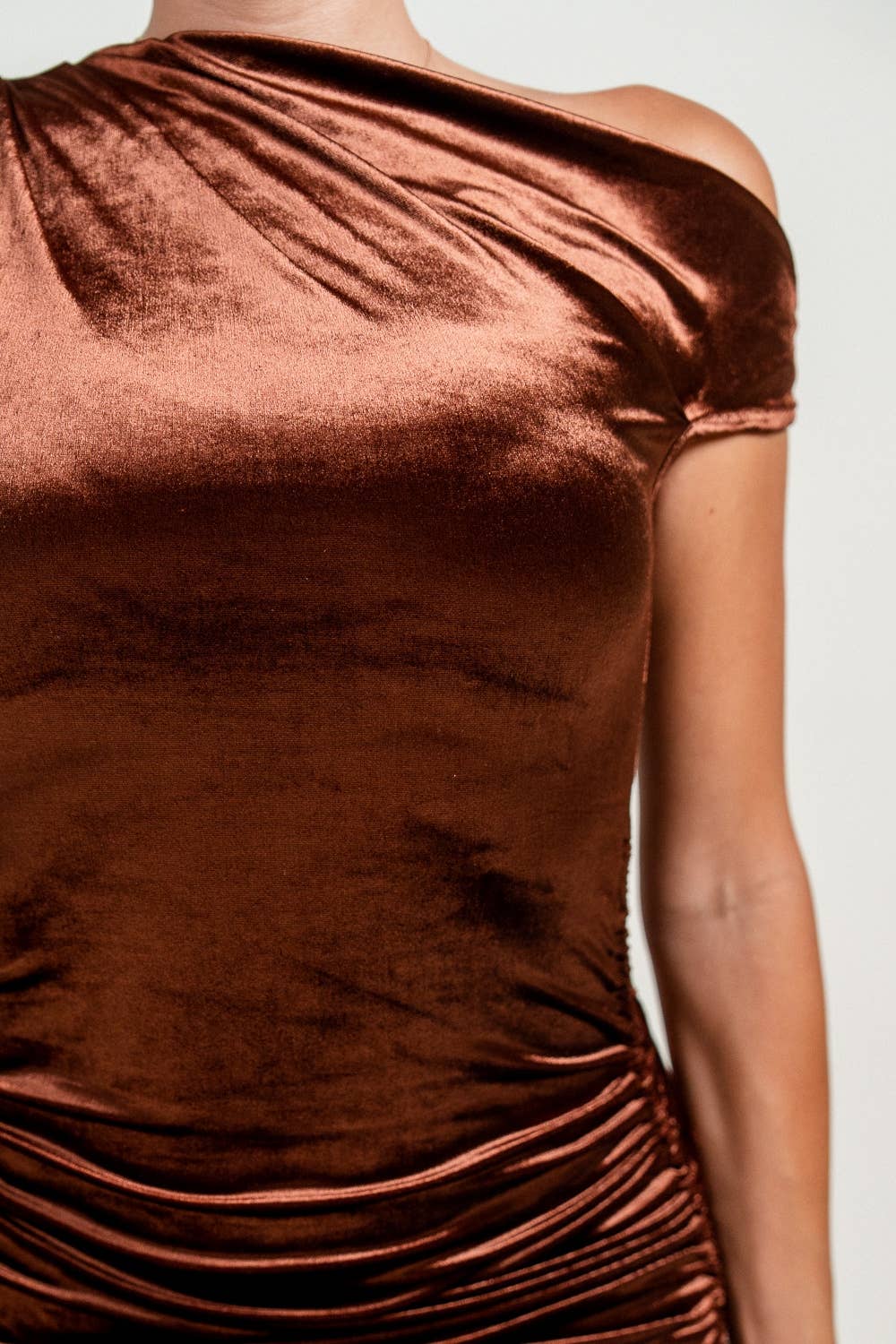 PRIVY - Vendita all'ingrosso Vestito - Donna - ABITO MIDI ASIMMETRICO EFFETTO LAVATO USURATO HD30117E-W9