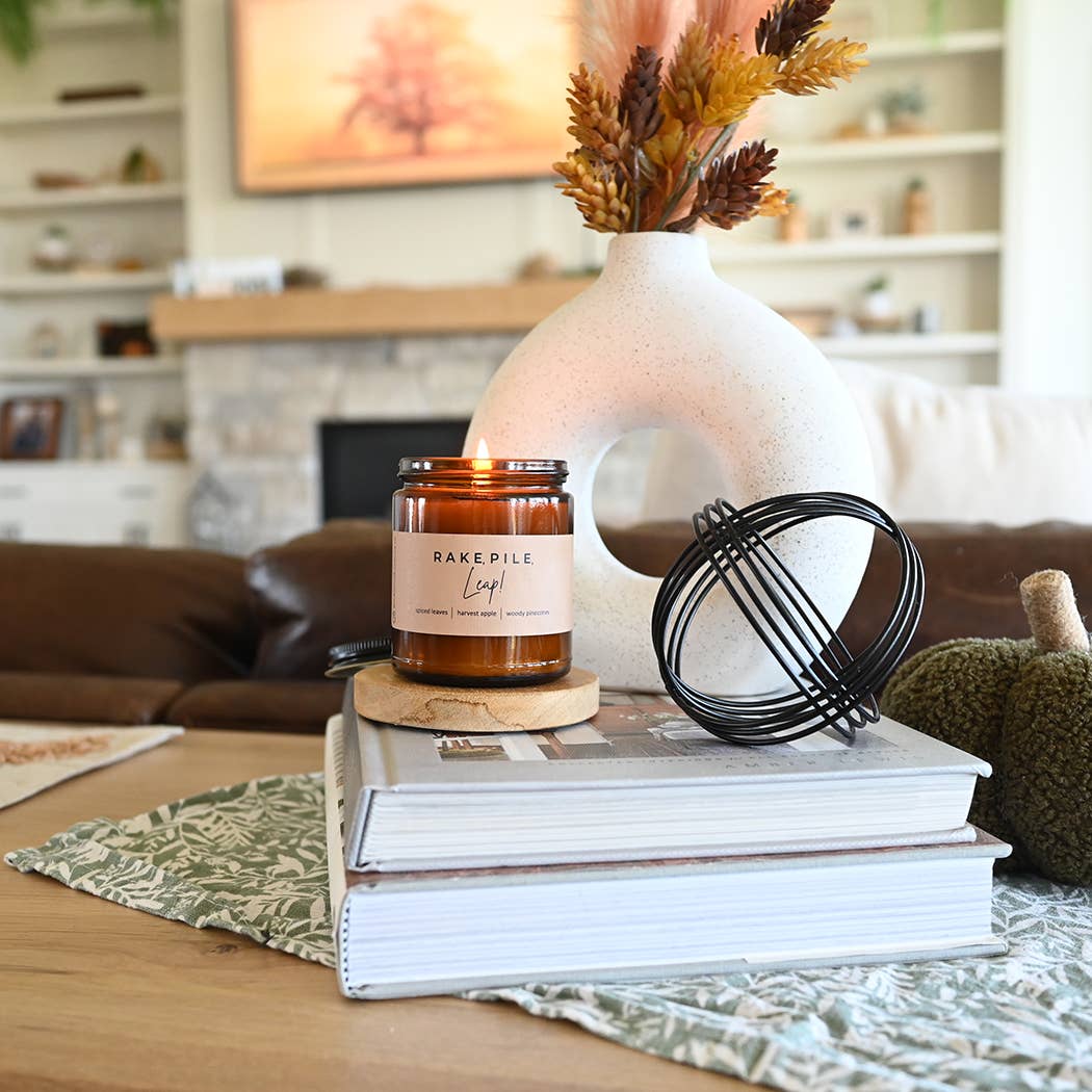 Milkhouse Candle Company - Wholesale Jar/Filled Candle - Rake, Pile, Leap | 7 oz Classic Statement Candle0
