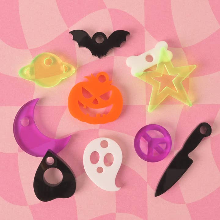 Em And Me Studio - Wholesale Individual Charm/Pendant - All The Spookies, Halloween Mini Bundle
