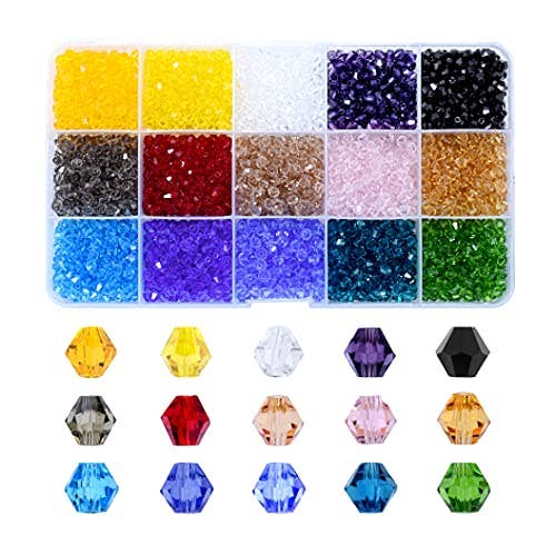 Mandala Crafts - Wholesale Beads - Faceted Bicone Crystal Glass Beads for Jewelry Making7