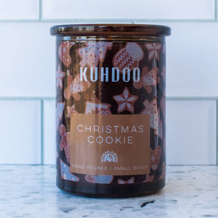 Kuhdoo Soap - Wholesale Jar/Filled Candle - 6.5oz Christmas Cookie - Limited Edition Holiday Candle0
