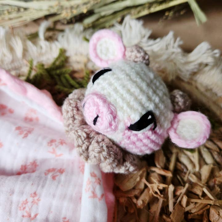 Doudou Lange Baunilha a Vaquinha por atacado de Les Doudous D'Emi