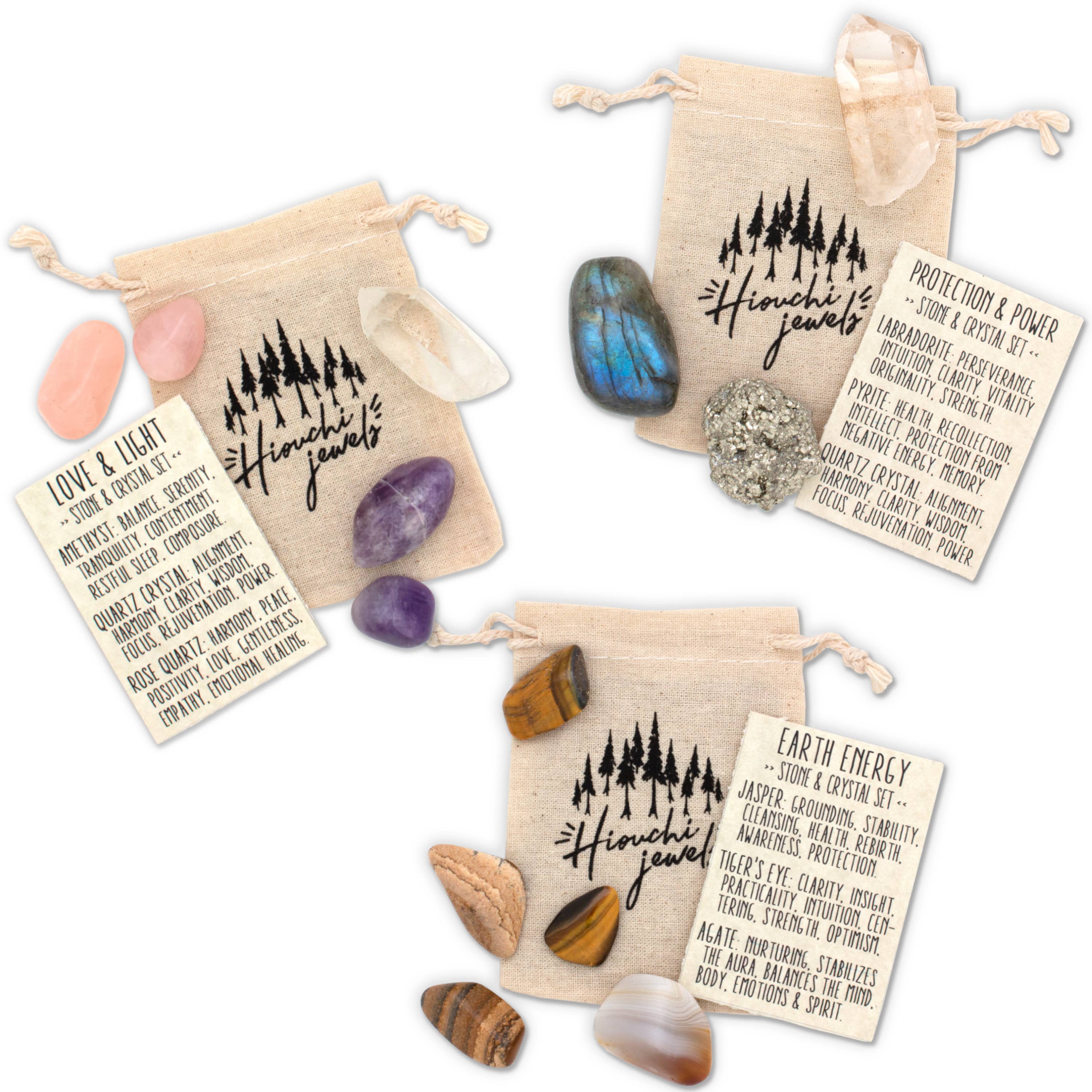 Hiouchi Jewels | Rose & Bolt Grateful Dead Jewelry - Wholesale Spiritual Stone/Crystal - Stone & Crystal Set | Protection & Power2