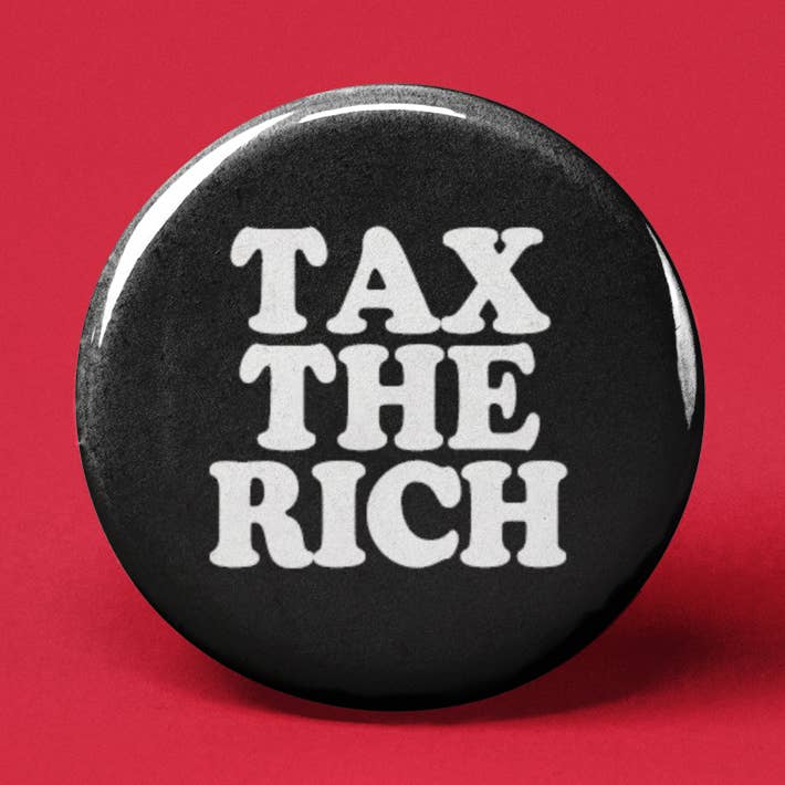 Taxez le bouton Rich Pinback pour la vente par The Pin Pal Club