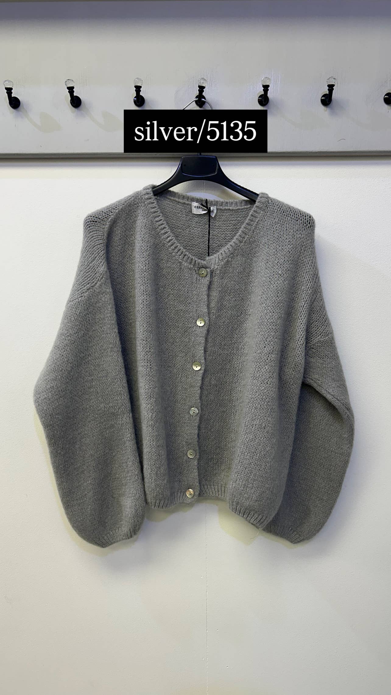 Terminal 1 Clothing – wholesale Kofta - Dam – Cardigan i mohairblandning med knappar fram4