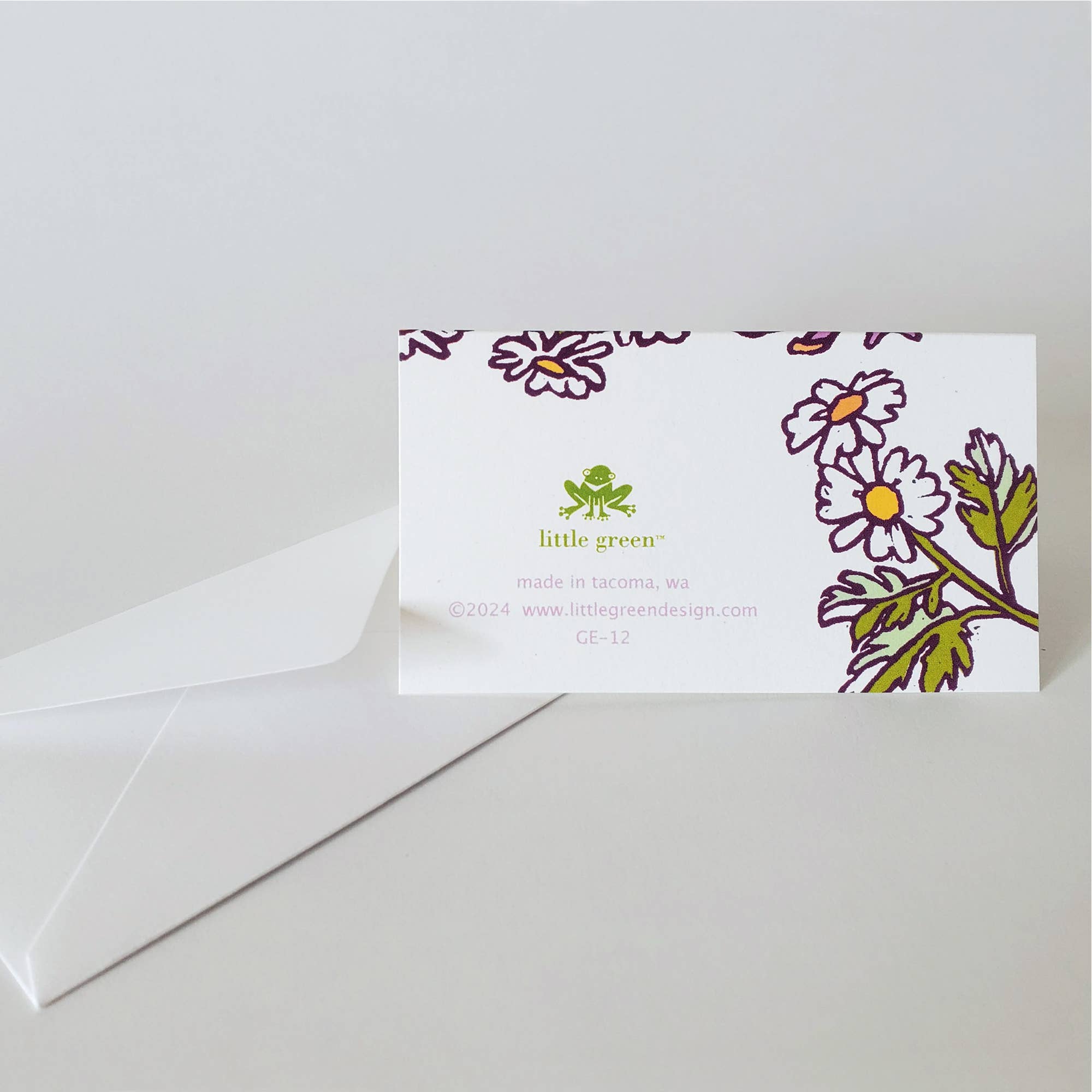 Little Green - Wholesale Gift Tag - Lotus & Daisy Mini Note Card Set of 8 Gift Tags10