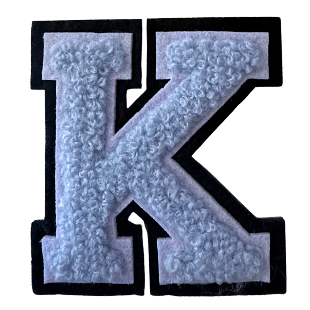 Patch Points - Wholesale Patch - Baby Blue Varsity Letter Sticker & Iron On10