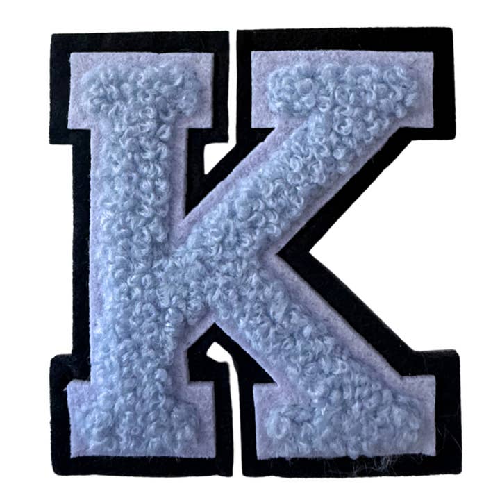 Patch Points - Wholesale Patch - Baby Blue Varsity Letter Sticker & Iron On10