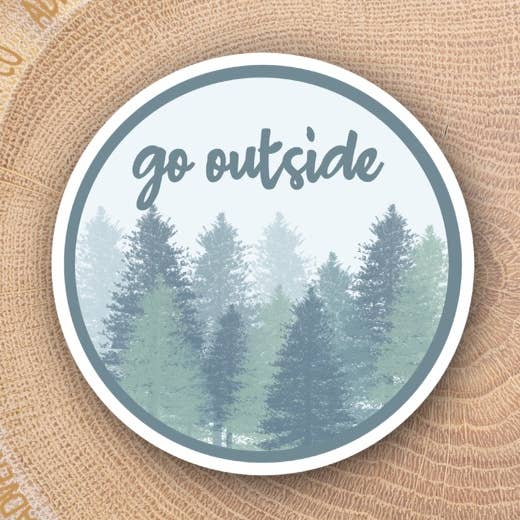 Adventurelust Co - Wholesale Sticker - Blue Go Outside Sticker