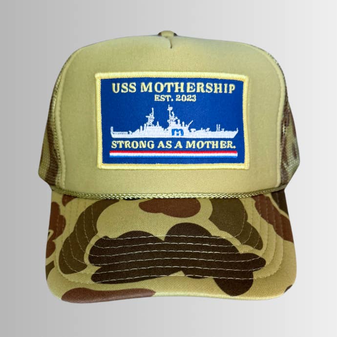 The MOTHERSHIP Patch Hat - Camo for wholesale by Mother Hats