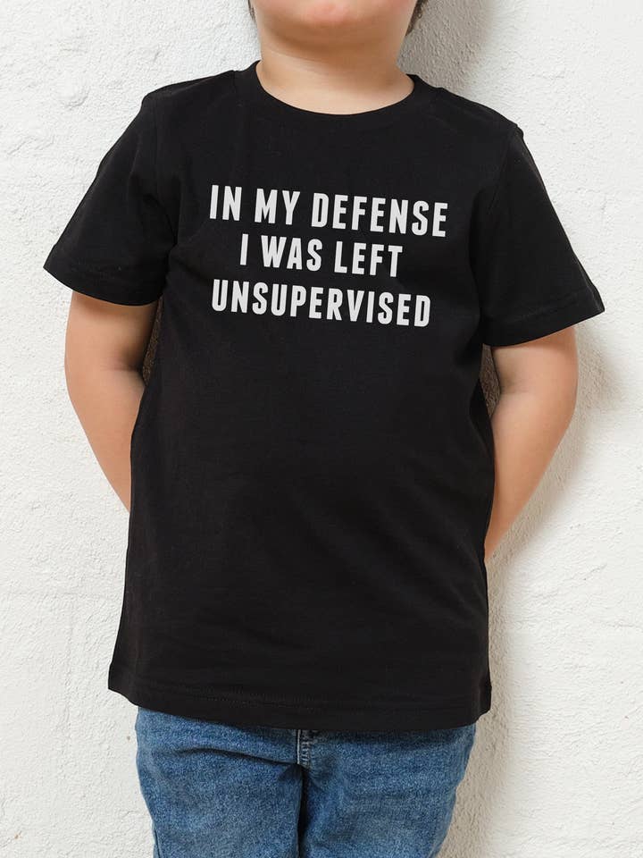 Threadheads - Wholesale Screen-printed t-shirt – Kids - Left Unsupervised Kids T-Shirt0