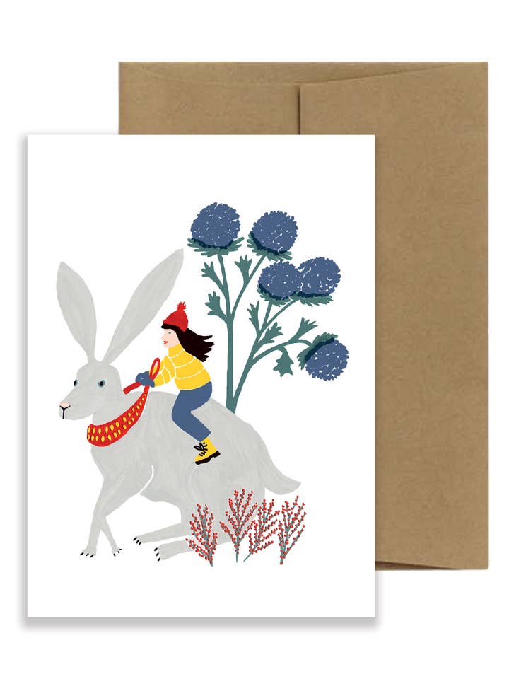 White Rabbit Card - Happy Easter for wholesale by Isatopia