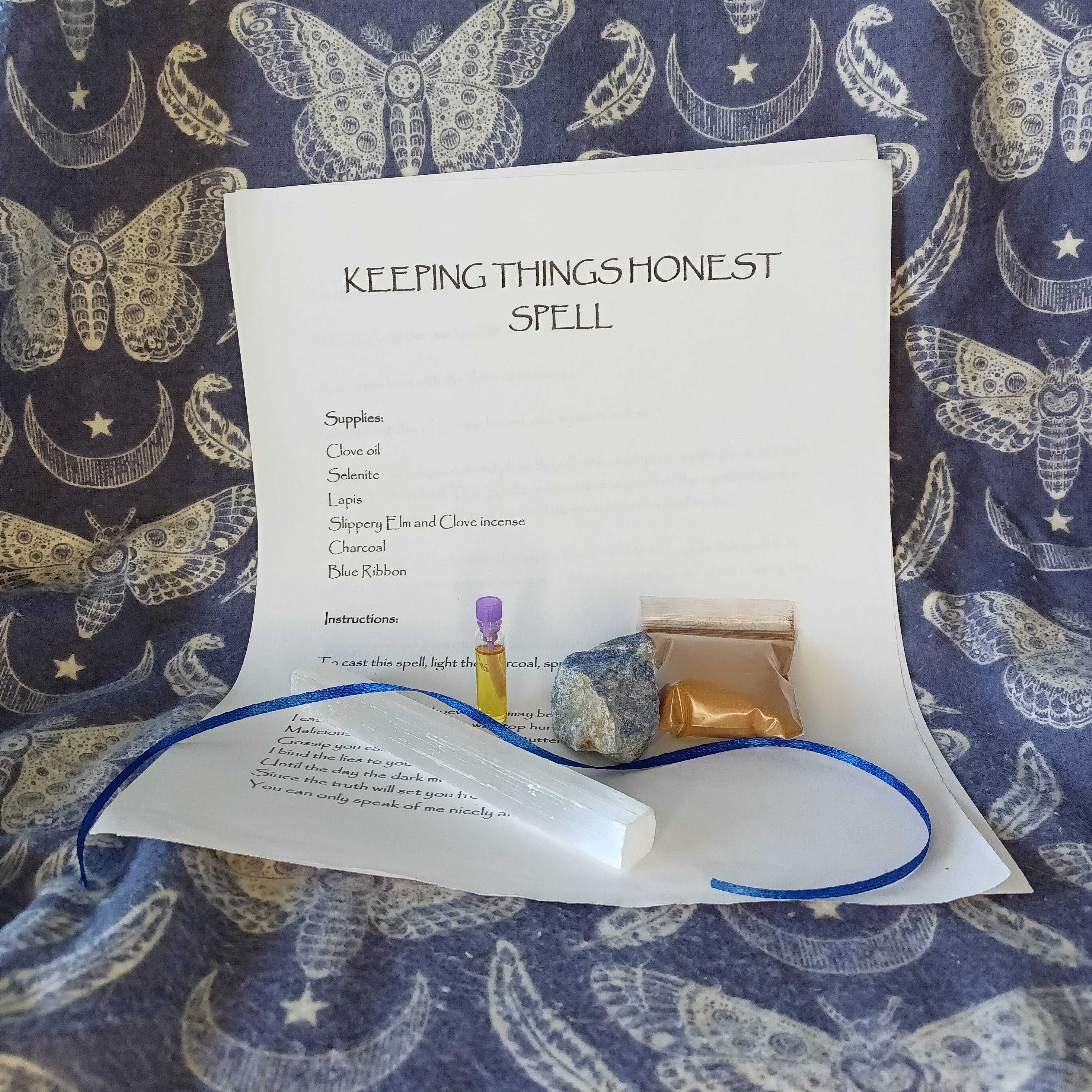 The Avidity Witch - Wholesale Meditation Supplies - Keeping Things Honest Spell Kit15