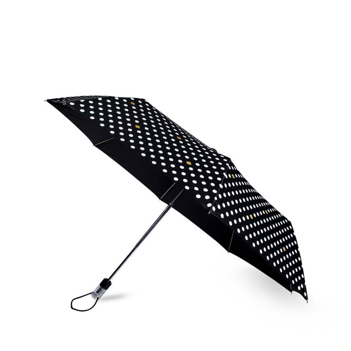 Kate Spade New York by Lifeguard Press - Wholesale Umbrella - Women's - Umbrella (Travel), Polka Dots (Black/White)0