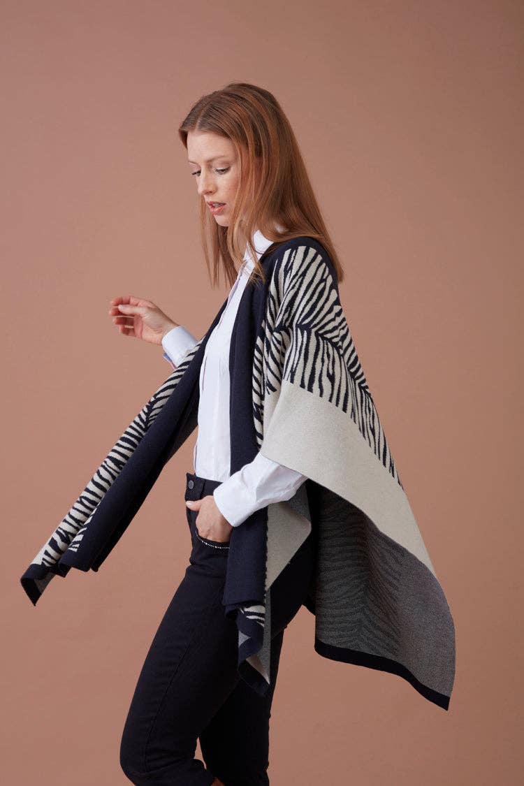 GUIMANOS - Wholesale Coat - Women's - Zebra Cape4